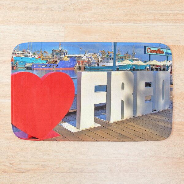 Item preview, I LOVE FREO - Fishing Harbour Fremantle WA 2025 designed and sold by Colin  Williams Photography.