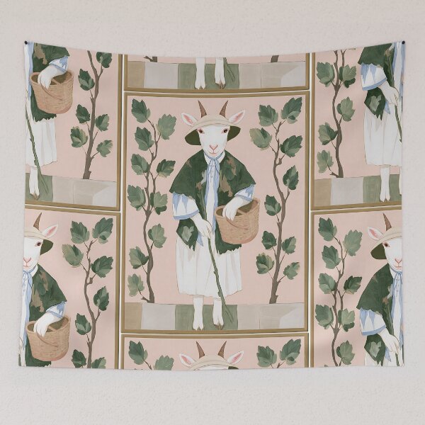 Item preview, The Cozy Cottagecore Goat designed and sold by bapupa.