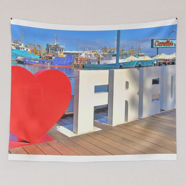 Item preview, I LOVE FREO - Fishing Harbour Fremantle WA 2025 designed and sold by Colin  Williams Photography.