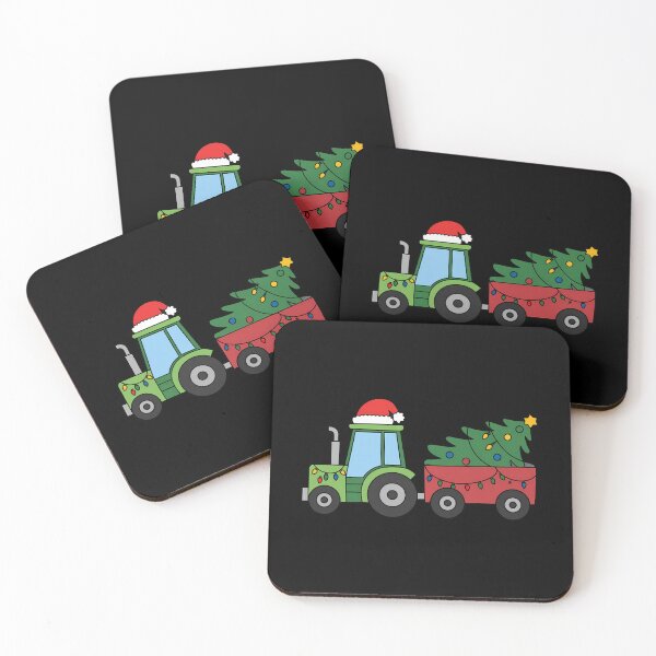 Item preview, Christmas Tractor Santa Xmas Farm Truck designed and sold by ticlitule.