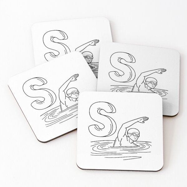Item preview, An illustration of letter S stand for Swim designed and sold by rasagamastore.