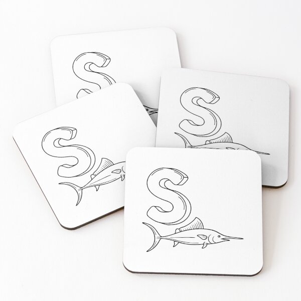 Item preview, An illustration of letter S stand for Swordfish designed and sold by rasagamastore.