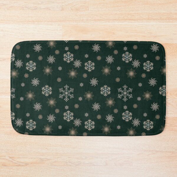 Item preview, Snowflakes Dark Green designed and sold by Born2Be3.