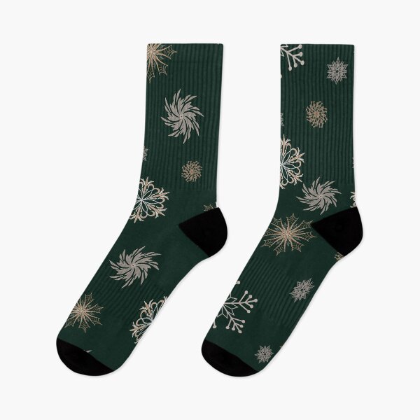 Item preview, Snowflakes Dark Green designed and sold by Born2Be3.