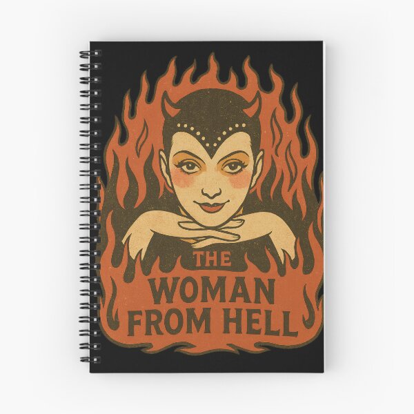 Item preview, The Woman from Hell – Vintage Devil Lady Art designed and sold by CineVault.