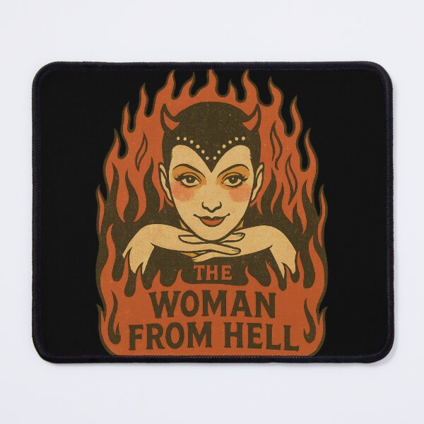 Item preview, The Woman from Hell – Vintage Devil Lady Art designed and sold by CineVault.