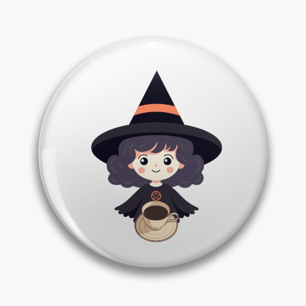 Item preview, Coffee Witch Illustration | Cute Witch with Coffee Art designed and sold by NatFil.
