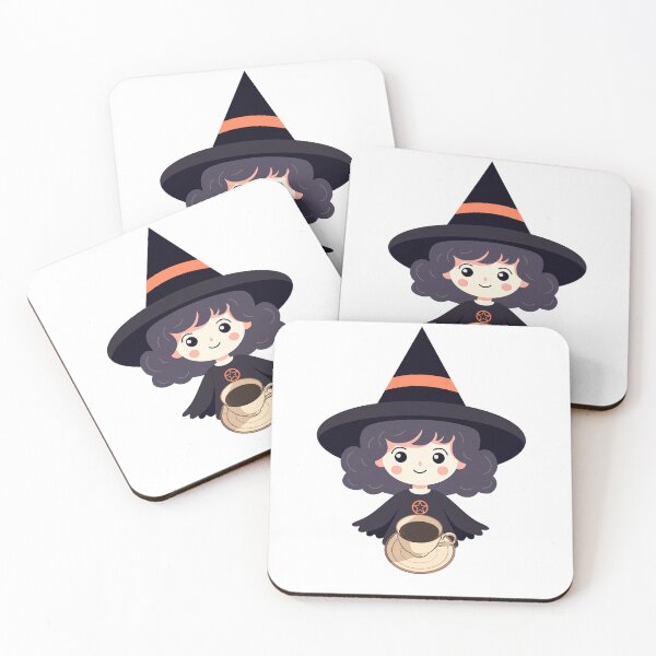 Item preview, Coffee Witch Illustration | Cute Witch with Coffee Art designed and sold by NatFil.