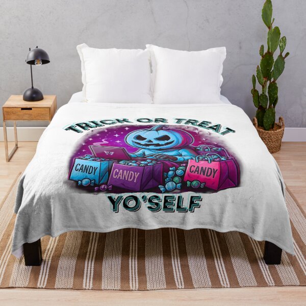 Item preview, Trick or Treat Yo’self Halloween Meme Shirt designed and sold by Stylecart.