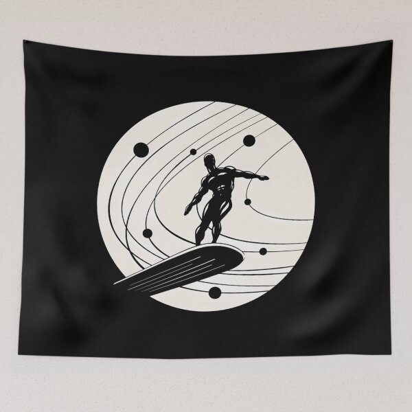 Item preview, Silver Surfer Minimalista Blanco designed and sold by Arthumith.