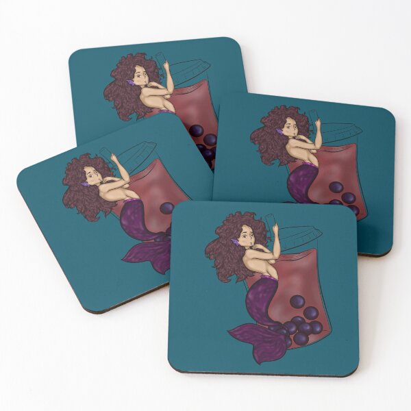 Item preview, Boba Mermaid with background designed and sold by Steampunk.Dragon.