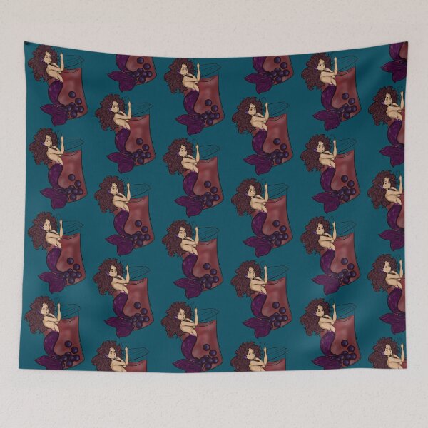 Item preview, Boba Mermaid with background designed and sold by Steampunk.Dragon.