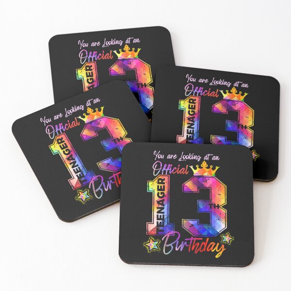 Item preview, Official Teenager 13 Years Old 13th Birthday For Girls or Boys [Design-01] designed and sold by NH2019.
