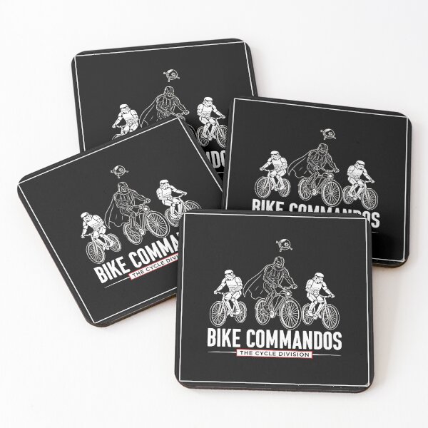 Item preview, Bike Commandos – Funny Cycling Sci-Fi Parody Design designed and sold by GraceStokesa.