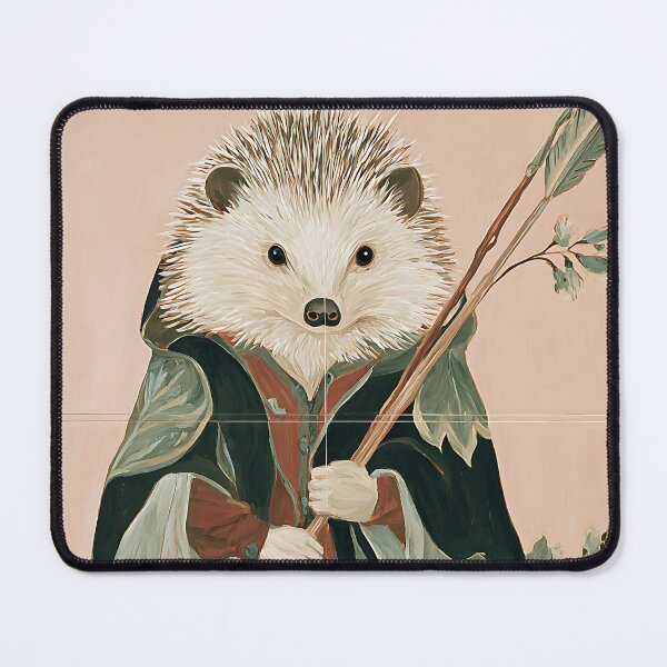 Item preview, Whimsical Cottagecore Hedgehog designed and sold by bapupa.