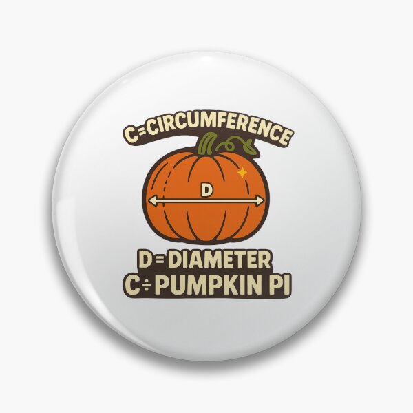 Item preview, Pumpkin Pi Funny Halloween Math Pun – Geeky Pumpkin π Design designed and sold by DailyDrivesct.