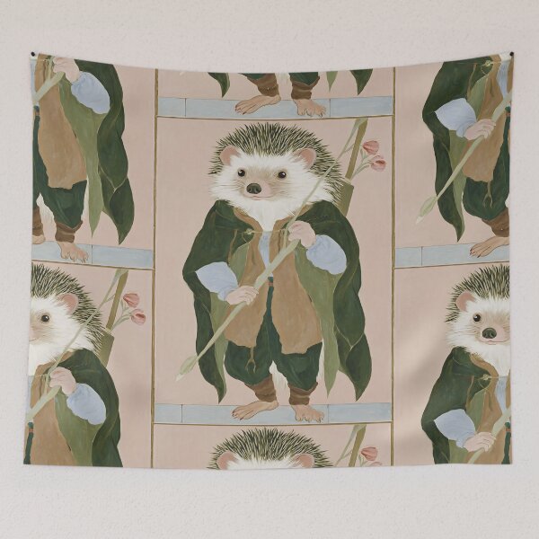 Item preview, Charming Cottagecore Hedgehog designed and sold by bapupa.