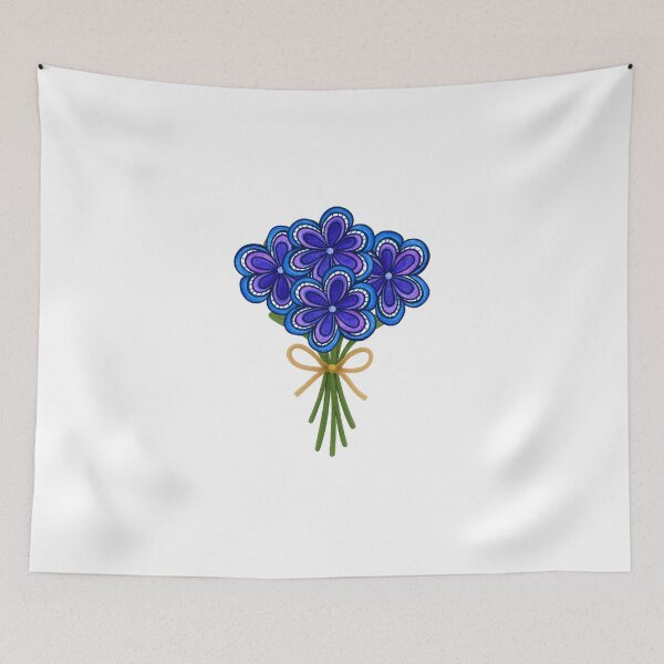 Item preview, Flower Bouquet in Violet and Blue designed and sold by kel72.