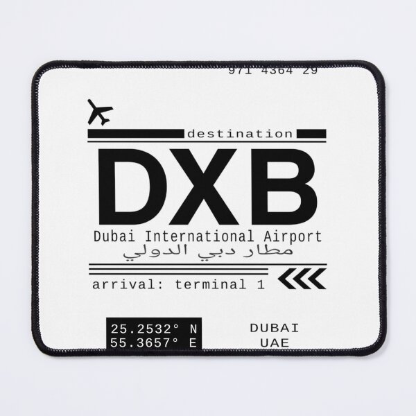 Item preview, DXB Dubai International Airport Call Letters designed and sold by xquwqdtjpnm88.