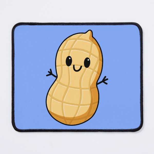 Item preview, Cute Kawaii Peanut Cartoon – Happy Smiling Nut Character designed and sold by Doodle Moon Studios.