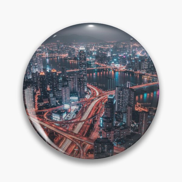 Item preview, Dynamic City Night: Urban Light Trails designed and sold by tounm.