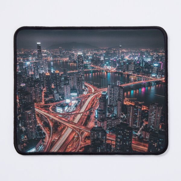 Item preview, Dynamic City Night: Urban Light Trails designed and sold by tounm.
