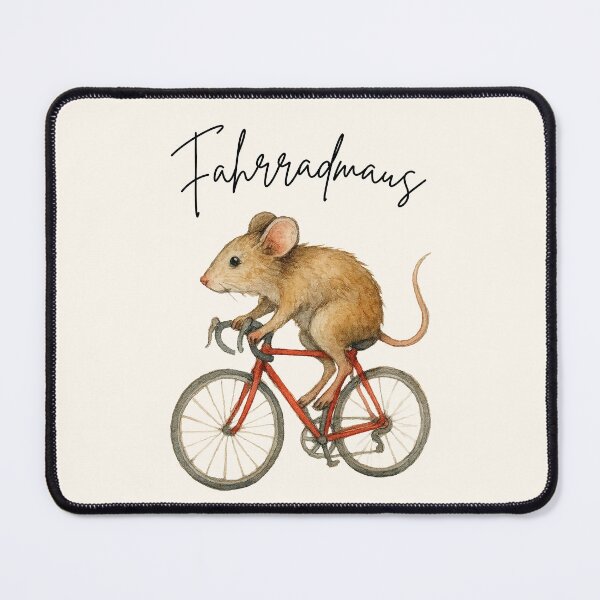 Item preview, Bicycle mouse mouse on racing bike cycling gift idea designed and sold by AlfeArts.