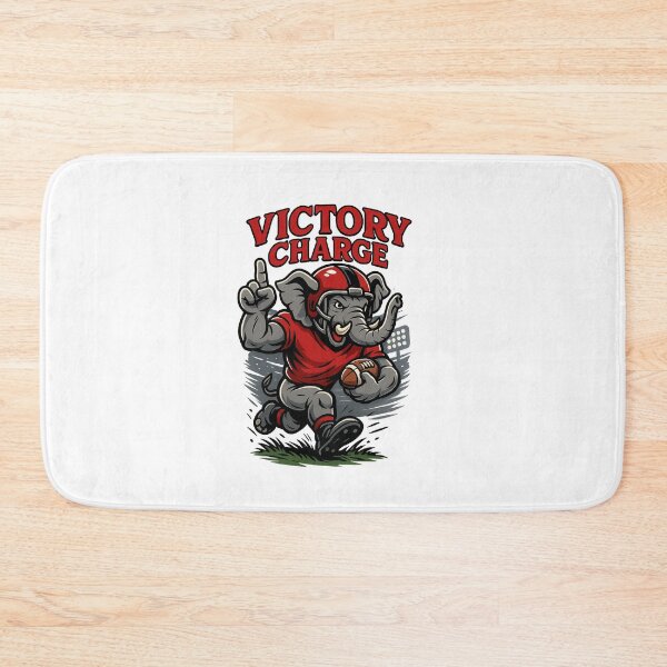 Item preview, Victory Charge – Cartoon Elephant Football Player Sports Design designed and sold by DailyDrivesct.