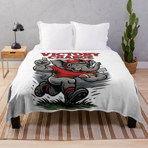 Item preview, Victory Charge – Cartoon Elephant Football Player Sports Design designed and sold by DailyDrivesct.