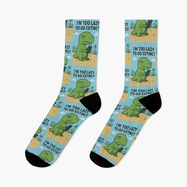 Item preview, Lazy Dinosaur — “I’m Too Lazy to Go Extinct designed and sold by ForgeBogdan.