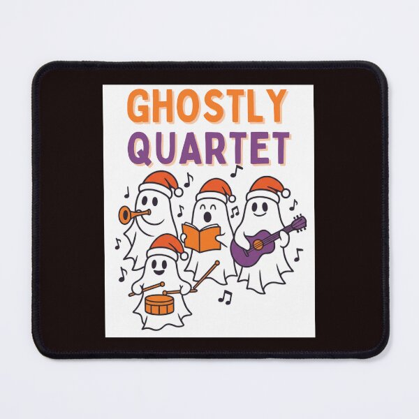 Item preview, Ghostly Quartet Spooky Christmas Music Shirt designed and sold by MojNetSerwis WWK.