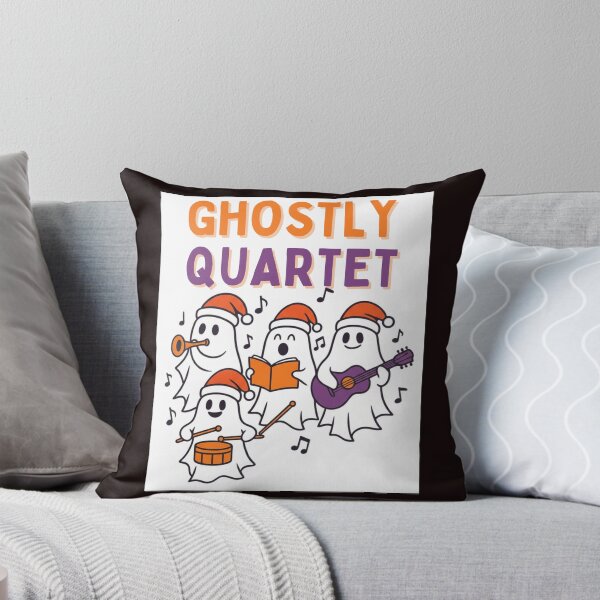 Item preview, Ghostly Quartet Spooky Christmas Music Shirt designed and sold by MojNetSerwis WWK.