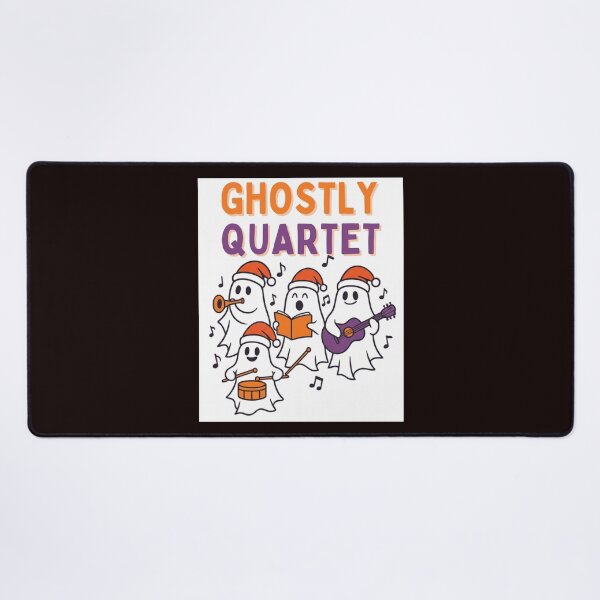 Item preview, Ghostly Quartet Spooky Christmas Music Shirt designed and sold by MojNetSerwis WWK.