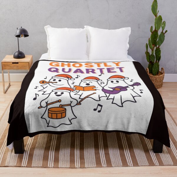 Item preview, Ghostly Quartet Spooky Christmas Music Shirt designed and sold by MojNetSerwis WWK.