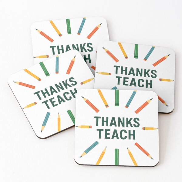 Item preview, Thanks Teach – Colourful Pencil Teacher Appreciation Design designed and sold by WhisperFrame.