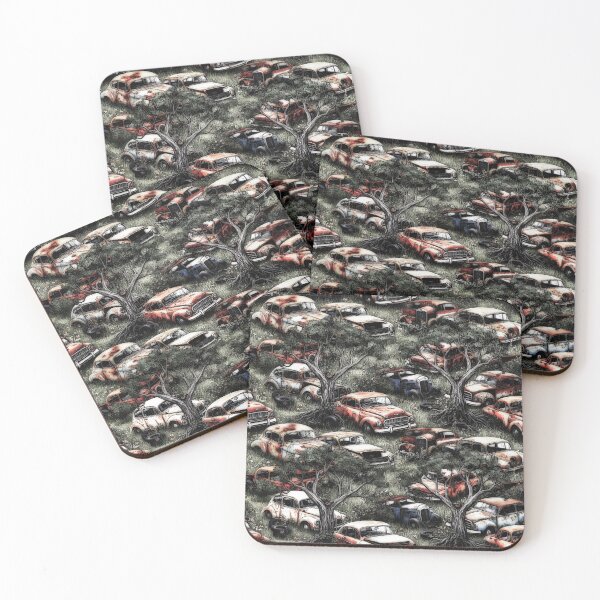 Item preview, Old, Vintage, Retro Junk, Cars in Seamless Pattern designed and sold by Huskyyy Designs.