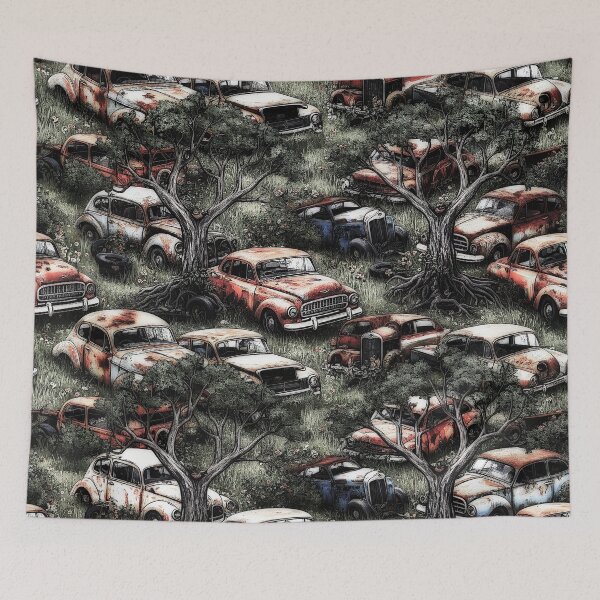 Item preview, Old, Vintage, Retro Junk, Cars in Seamless Pattern designed and sold by Huskyyy Designs.
