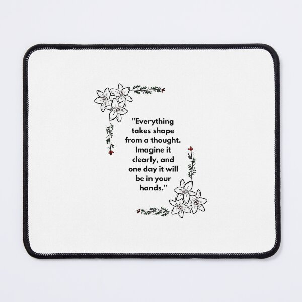 Item preview, Power of Thought – Motivational Floral Quote designed and sold by Nicola369.