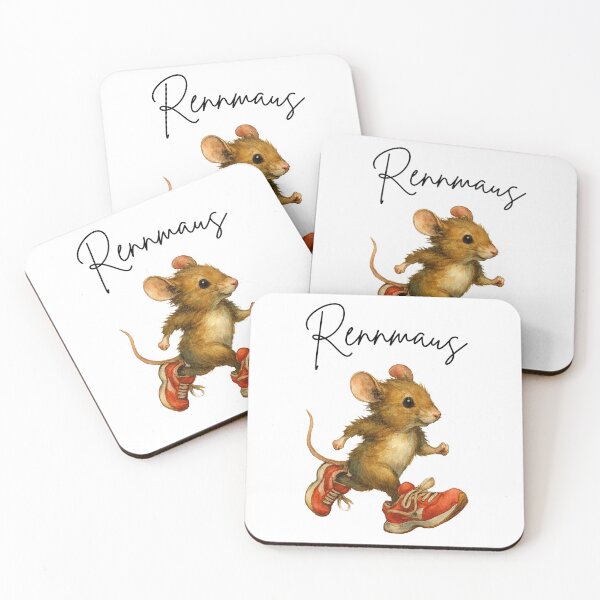 Item preview, Gerbil Mouse with Running Shoes Gift Idea designed and sold by AlfeArts.