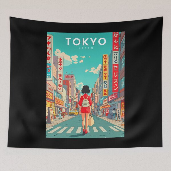 Item preview, 80S Anime Girl Exploring Tokyo designed and sold by Arthumith.