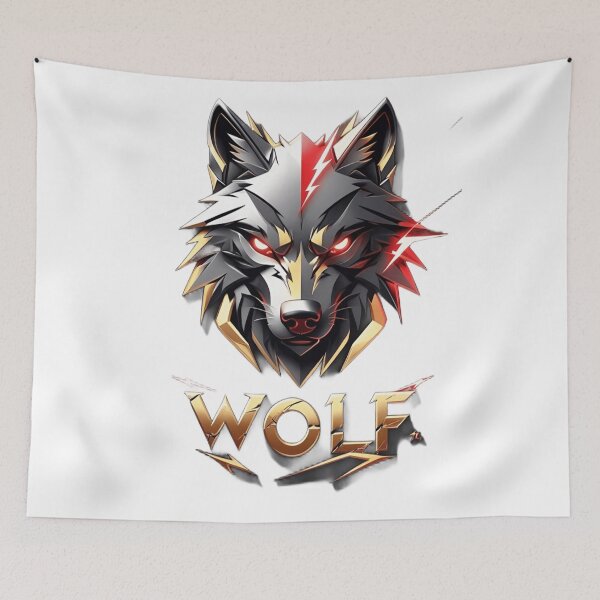 Item preview, Electric Wolf Head - Futuristic Neon Animal designed and sold by Dyan4.