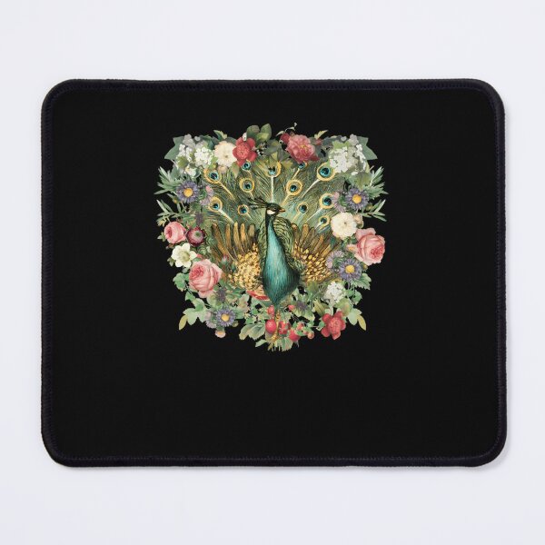 Item preview, Ornate Indian Peacock And Beautiful Decorative Cascading Flowers  	 designed and sold by auaigepauov72.
