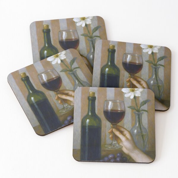 Item preview, Red wine painting. designed and sold by ArtByJohannes.