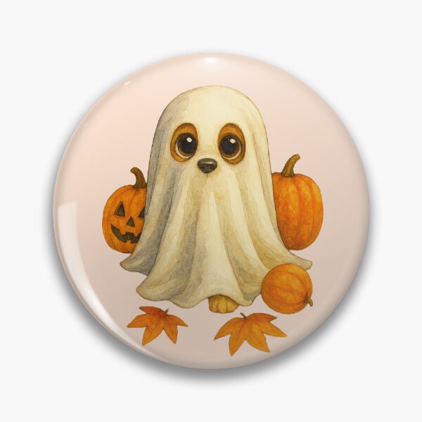 Item preview, Halloween ghost puppy gift idea designed and sold by AlfeArts.