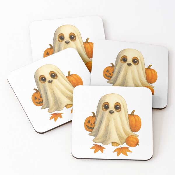 Item preview, Halloween ghost puppy gift idea designed and sold by AlfeArts.