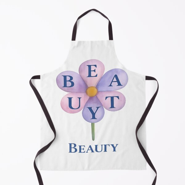 Item preview, Watercolor Flower Sticker Spelling “Beauty” designed and sold by MayaMaliStudio.