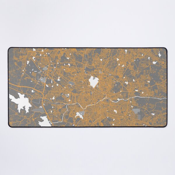 Item preview, Hyderabad City Map of Telangana, India - Bauhaus designed and sold by deMAP.