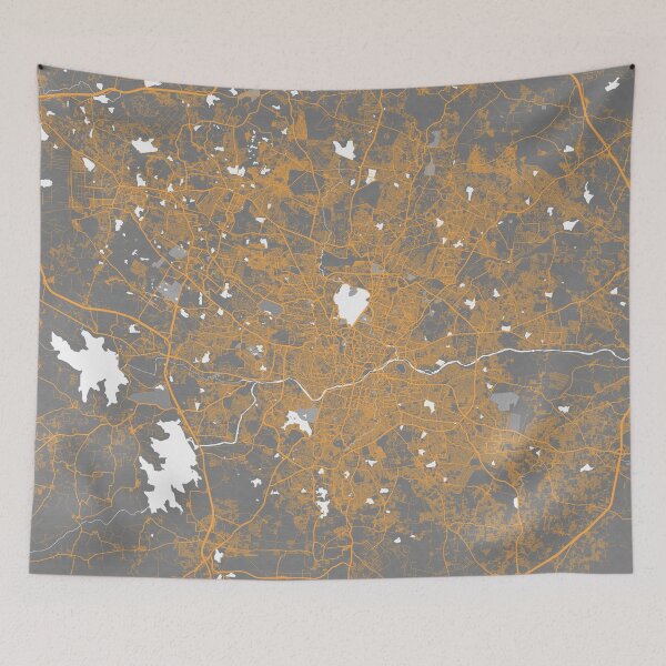 Item preview, Hyderabad City Map of Telangana, India - Bauhaus designed and sold by deMAP.