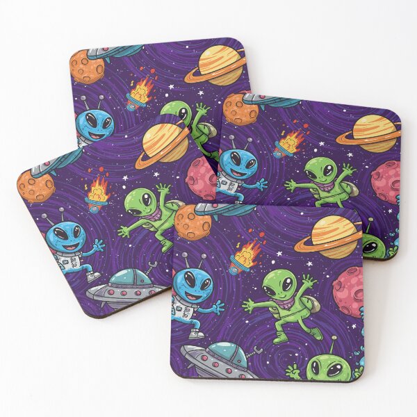 Item preview, Graffiti Cartoon Aliens Urban - Colorful Urban Street Art Pattern designed and sold by knawlej.
