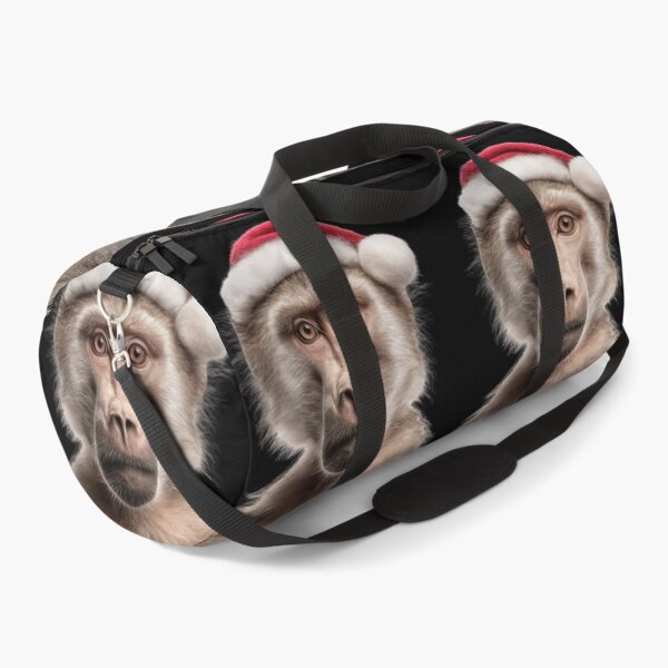 Item preview, Baboon with Christmas Hat – Festive Baboon Xmas Design designed and sold by LazyOwlStore.